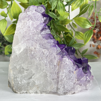Natural Deep Purple Amethyst Crystal Geode - Gem Avenue Retail