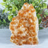 Natural Citrine Geode Cluster Standing Crystal Specimen 6" Tall