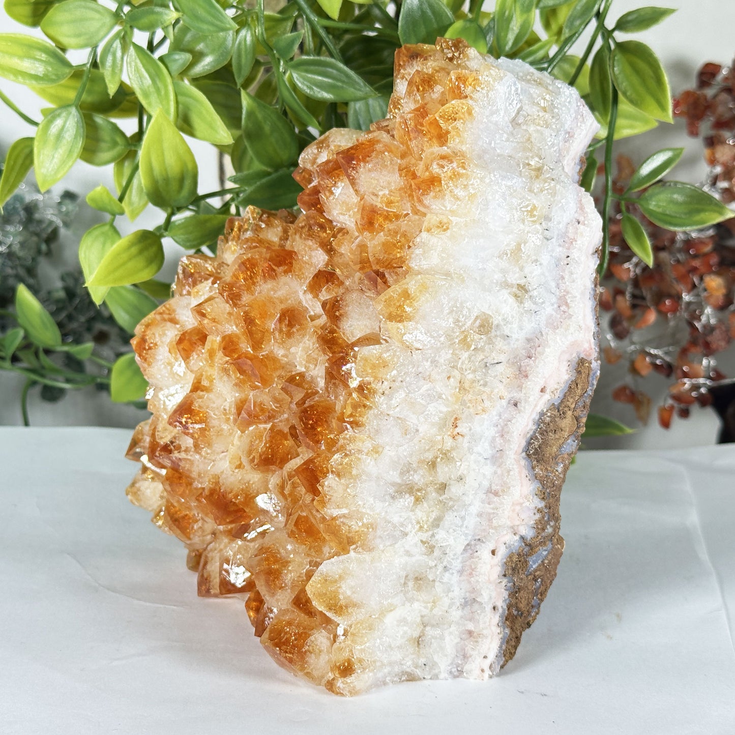Natural Citrine Crystal Geode - Gem Avenue Retail