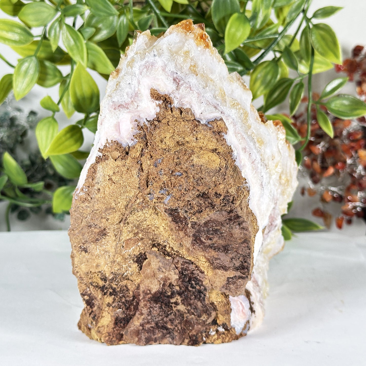 Natural Citrine Crystal Geode - Gem Avenue Retail