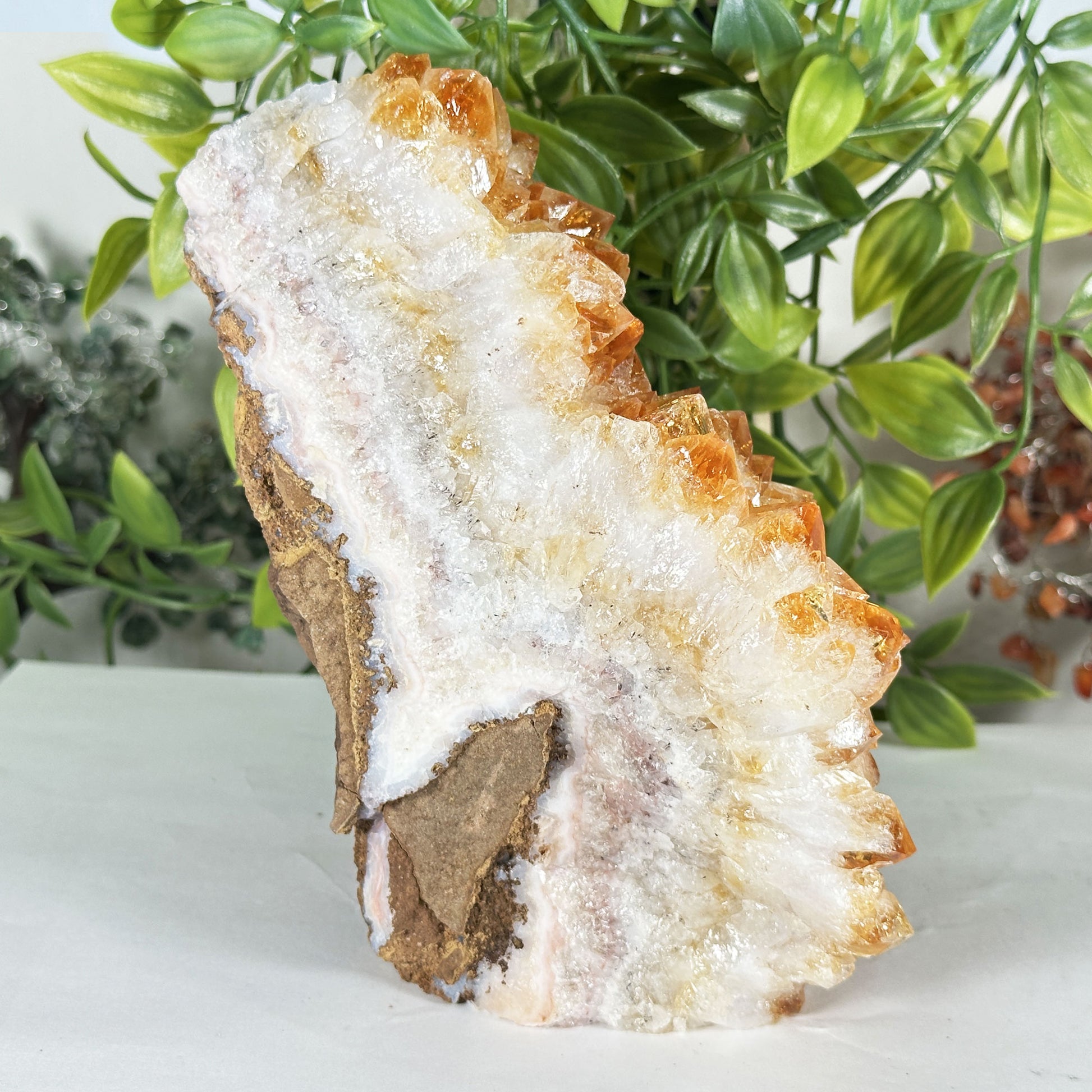 Natural Citrine Crystal Geode - Gem Avenue Retail