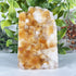 Natural Citrine Geode Cluster Standing Crystal Specimen Display Piece