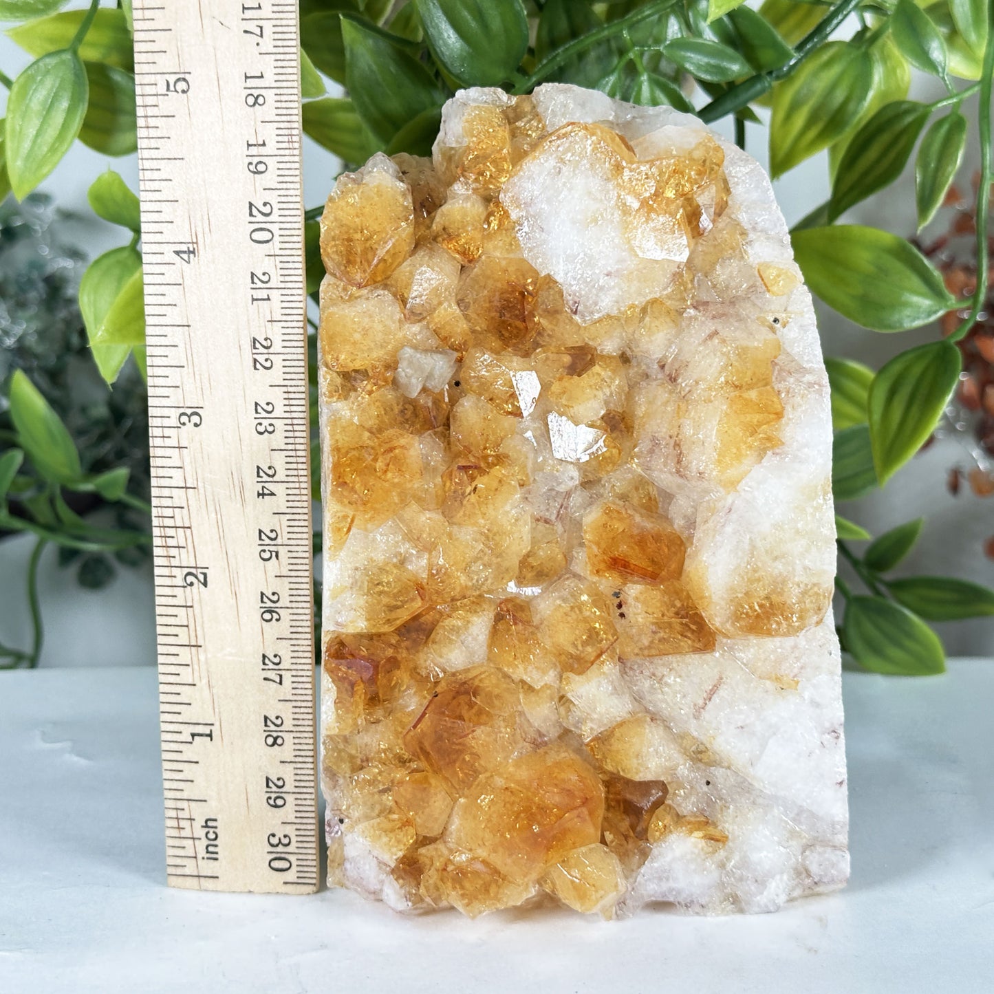 Natural Citrine Crystal Geode - Gem Avenue Retail
