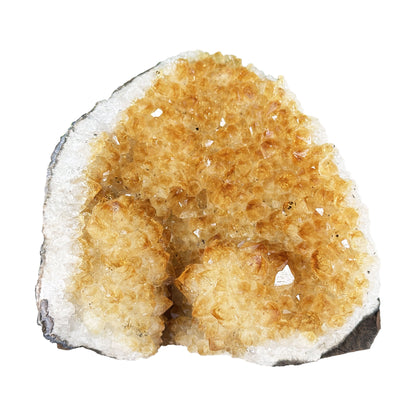 Natural Citrine Crystal Geode - Gem Avenue Retail