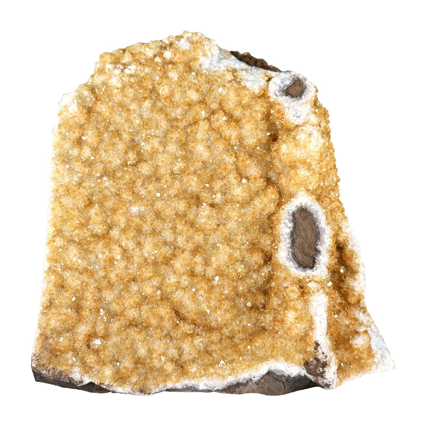 Natural Citrine Crystal Geode - Gem Avenue Retail