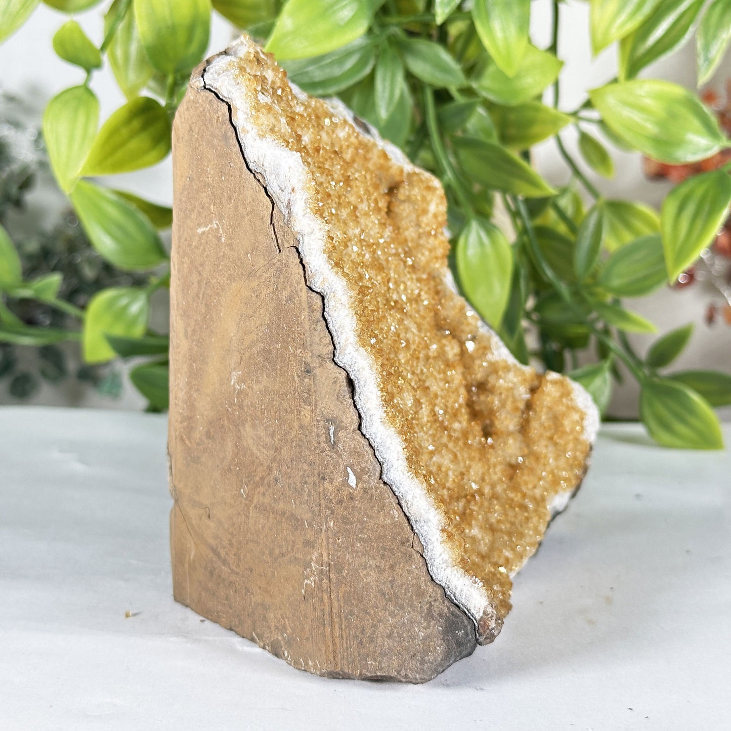 Natural Citrine Crystal Geode - Gem Avenue Retail