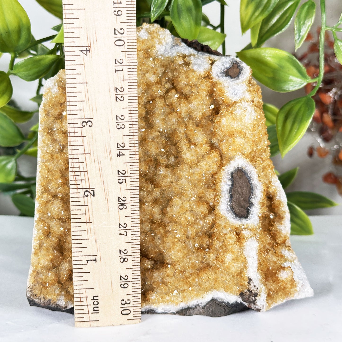 Natural Citrine Crystal Geode - Gem Avenue Retail