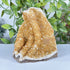 Citrine Geode Cluster Standing Cut Base Brazil 4.5" Tall