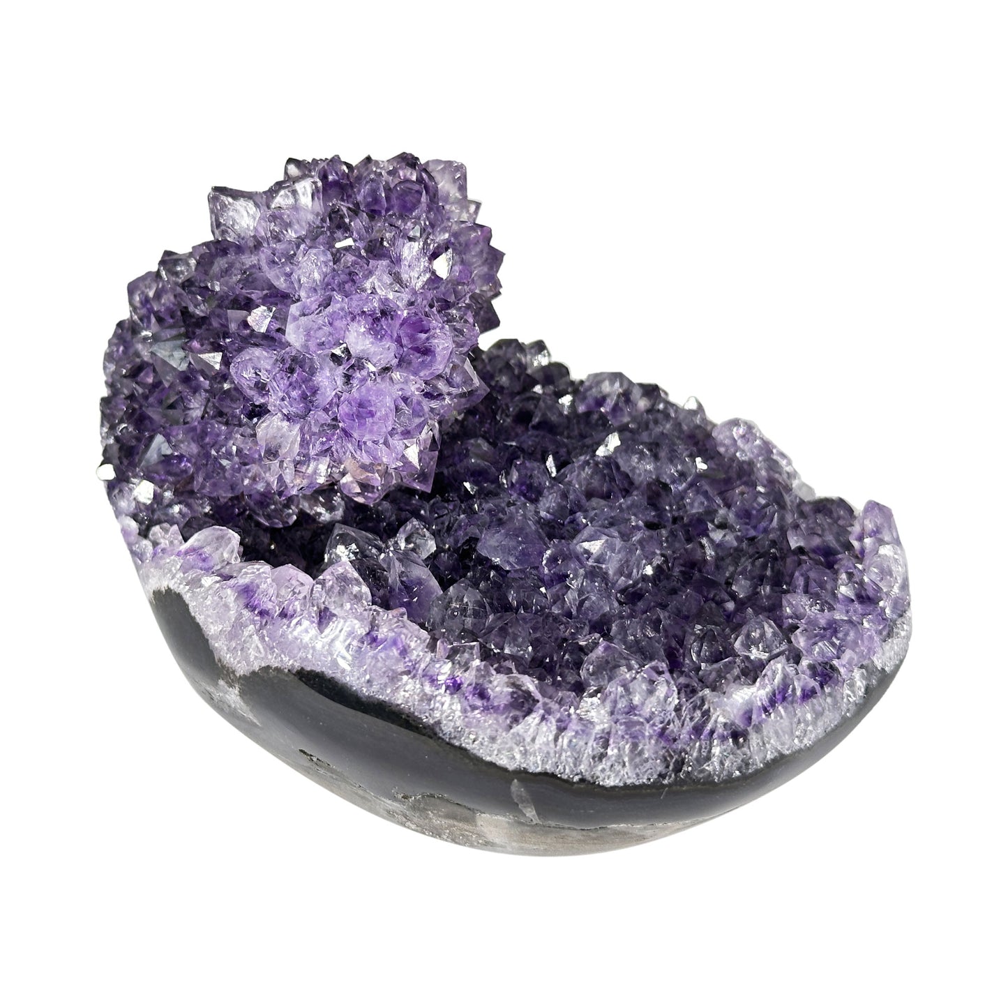 Deep Purple Amethyst Crystal Geode - Gem Avenue Retail