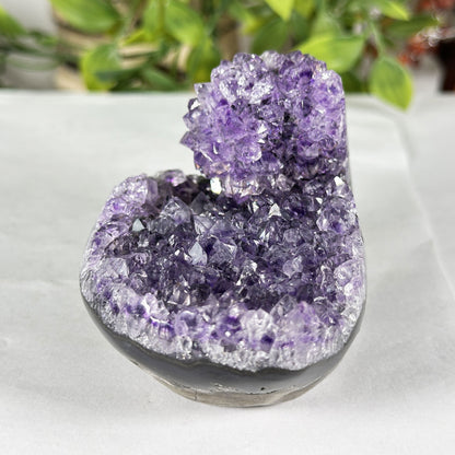 Deep Purple Amethyst Crystal Geode - Gem Avenue Retail