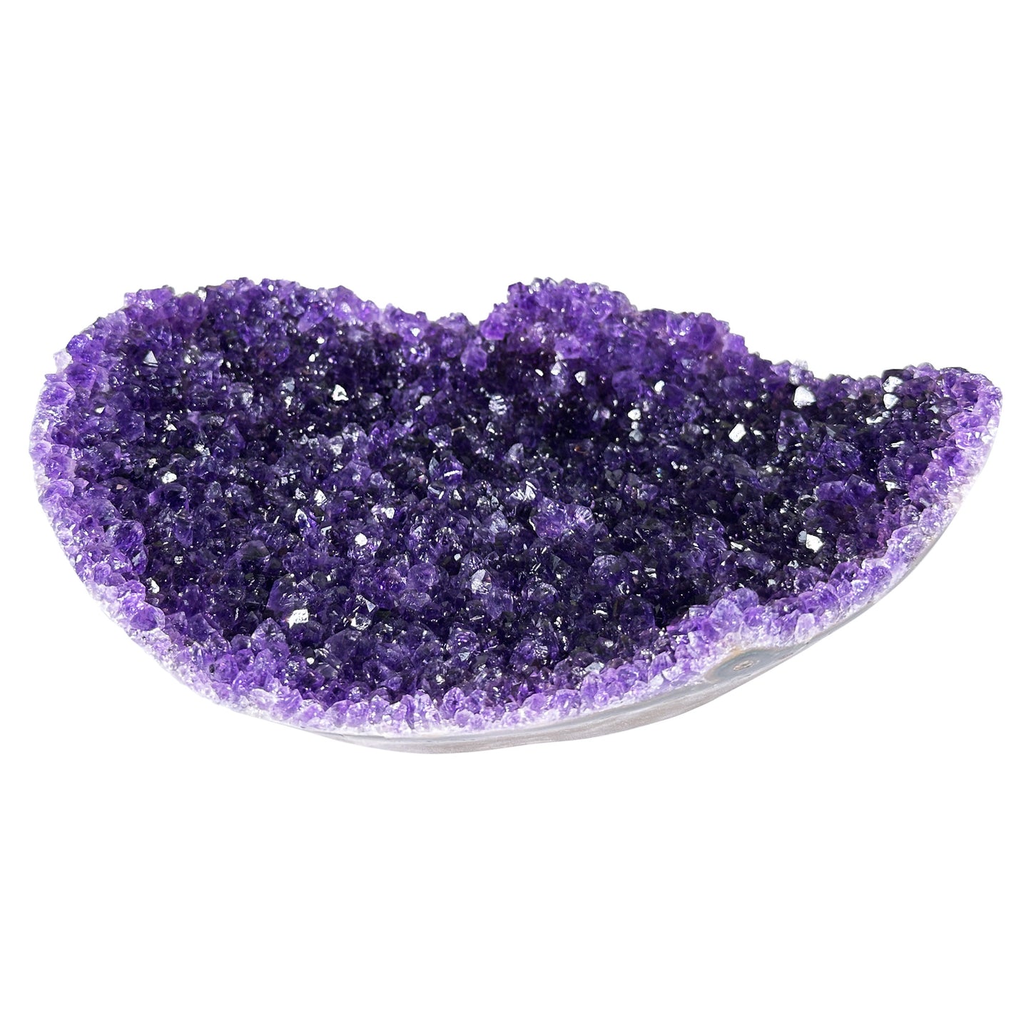 Deep Purple Amethyst Crystal Geode - Gem Avenue Retail