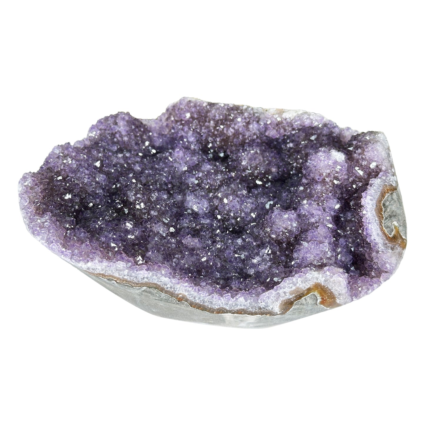 Deep Purple Amethyst Crystal Geode - Gem Avenue Retail
