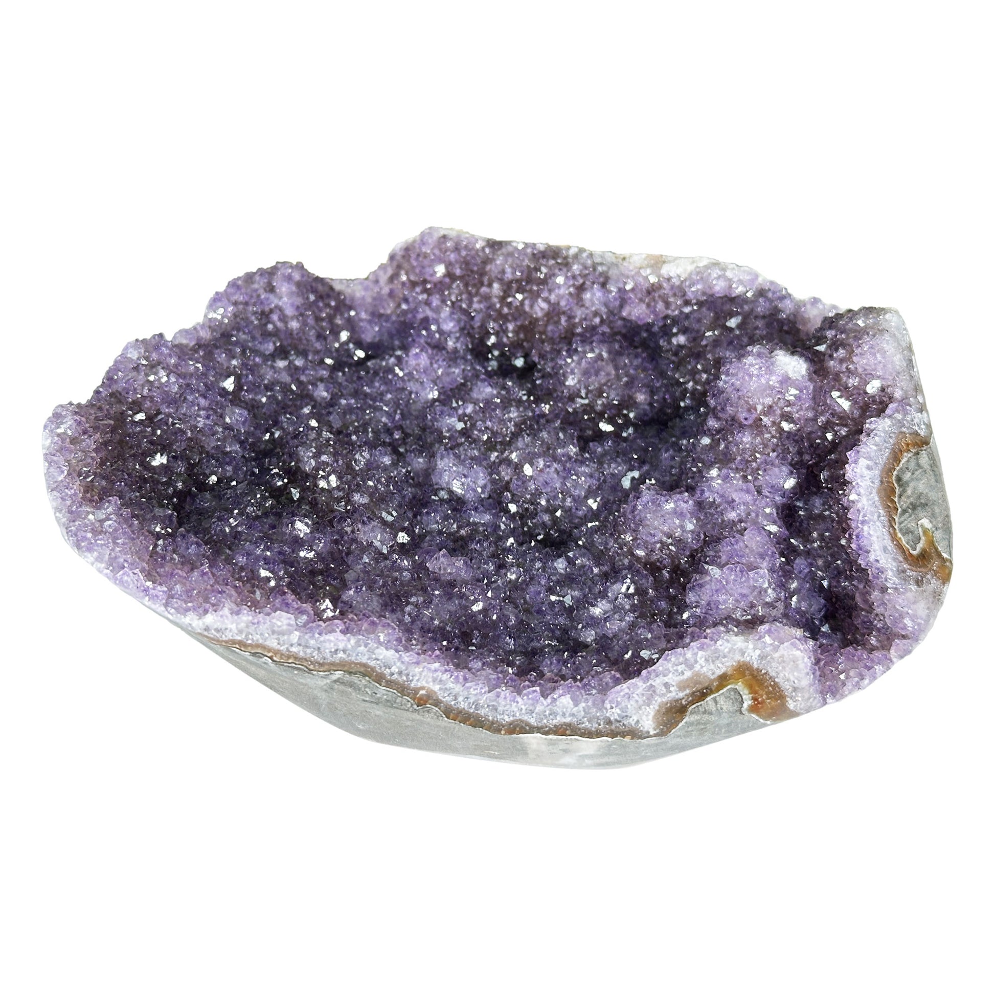 Deep Purple Amethyst Crystal Geode - Gem Avenue Retail