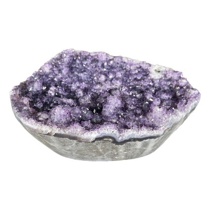 Deep Purple Amethyst Crystal Geode - Gem Avenue Retail