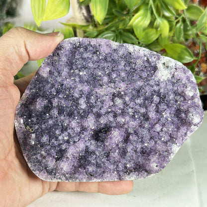 Deep Purple Amethyst Crystal Geode - Gem Avenue Retail