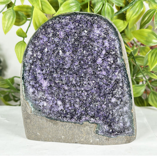 Deep Purple Amethyst Crystal Geode  - Gem Avenue Retail