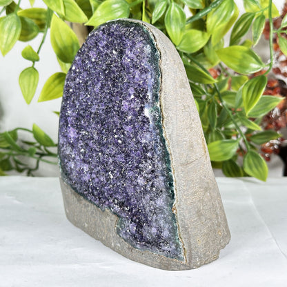 Deep Purple Amethyst Crystal Geode  - Gem Avenue Retail