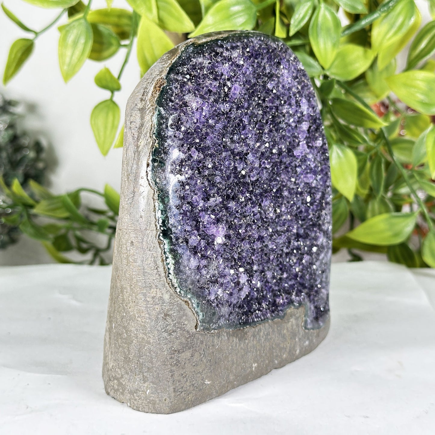 Deep Purple Amethyst Crystal Geode  - Gem Avenue Retail