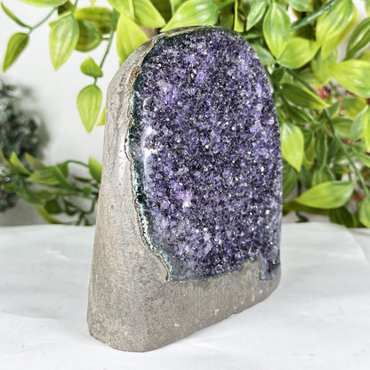 Deep Purple Amethyst Crystal Geode  - Gem Avenue Retail