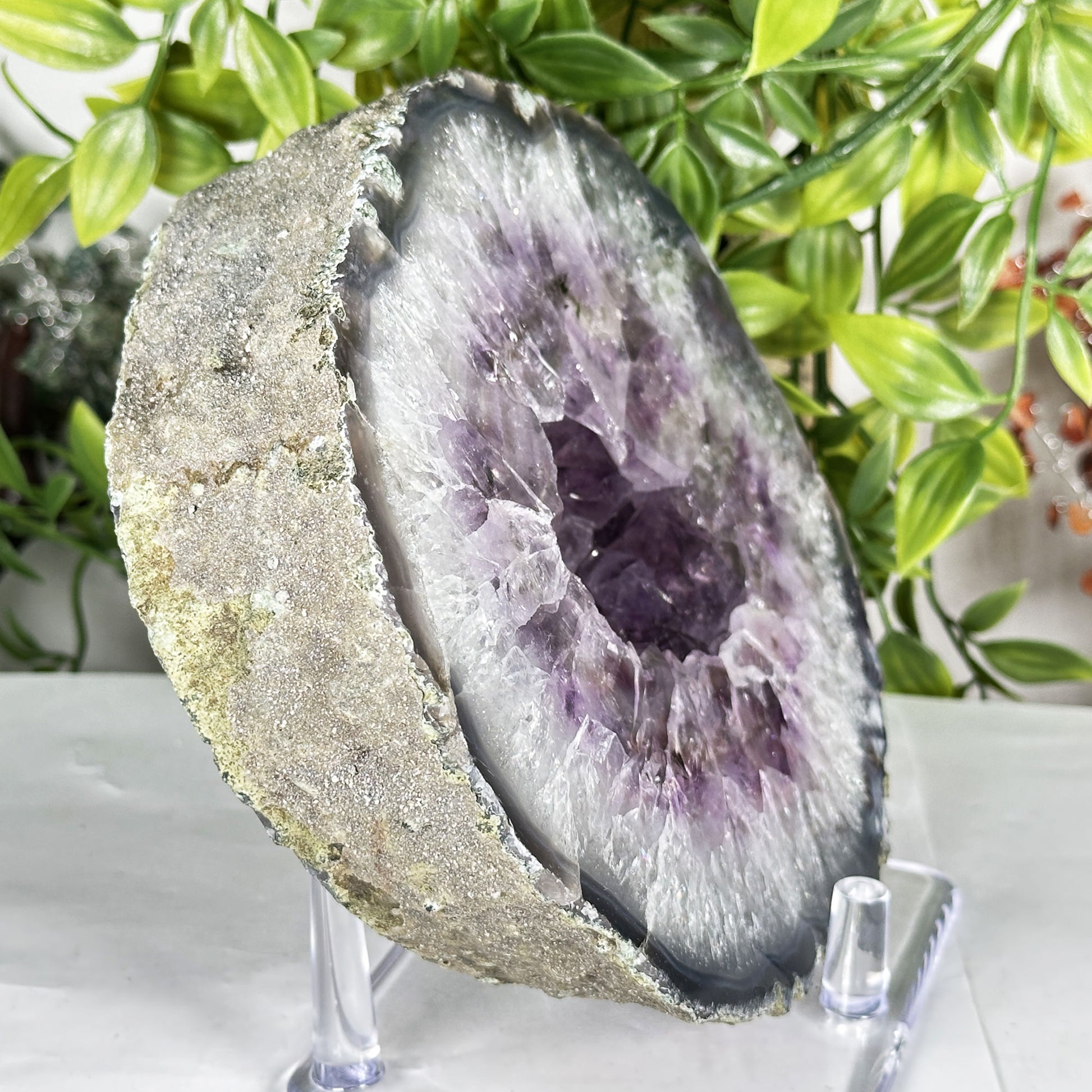 Amethyst Crystal Geode - Gem Avenue Retail