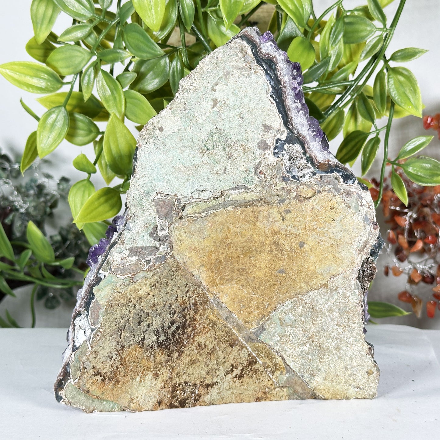 Deep Purple Amethyst Crystal Geode - Gem Avenue Retail