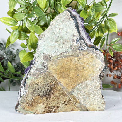 Deep Purple Amethyst Crystal Geode - Gem Avenue Retail