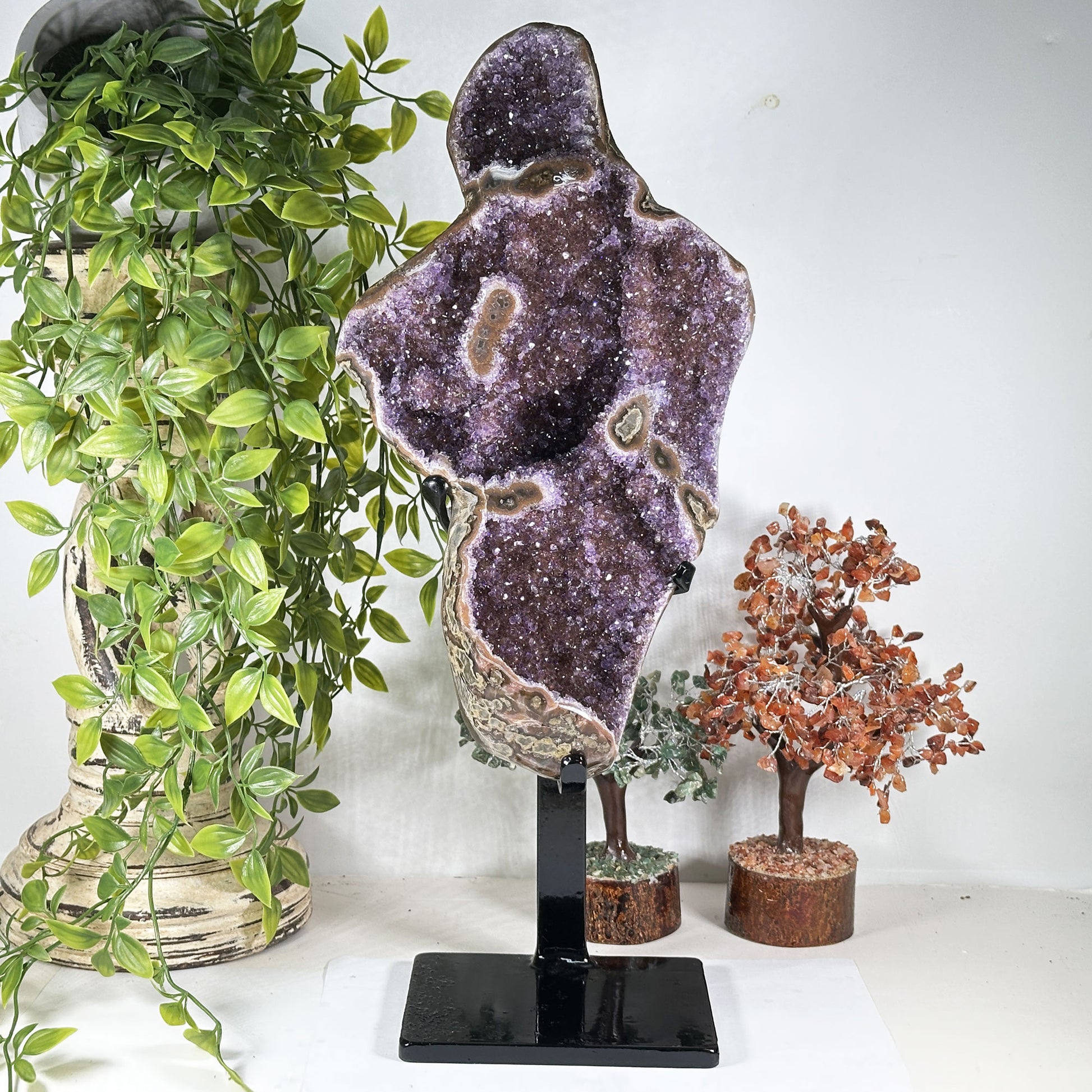 Amethyst Crystal Geode - Gem Avenue  Retail