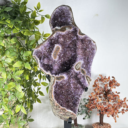 Amethyst Crystal Geode - Gem Avenue  Retail