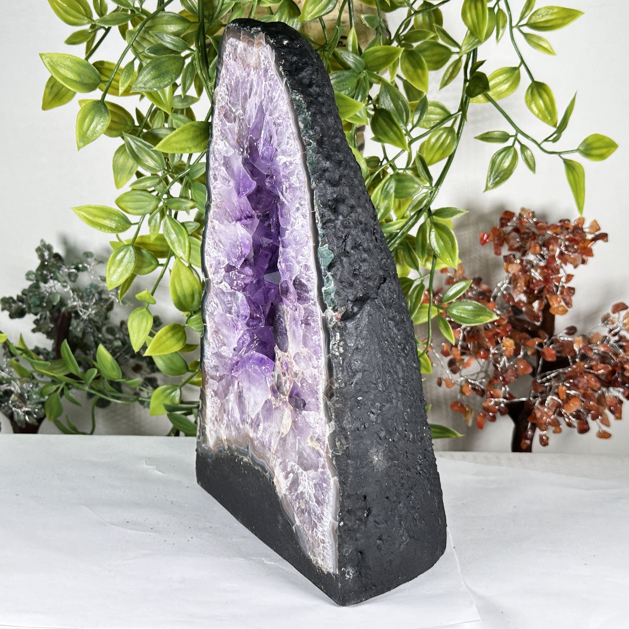 Amethyst Geode Crystal Cluster Natural Specimen Gemstone RGD929