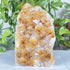 Natural Citrine Crystal Cluster Geode 5.25" Polished Standing Druzy Display Specimen Home Decor