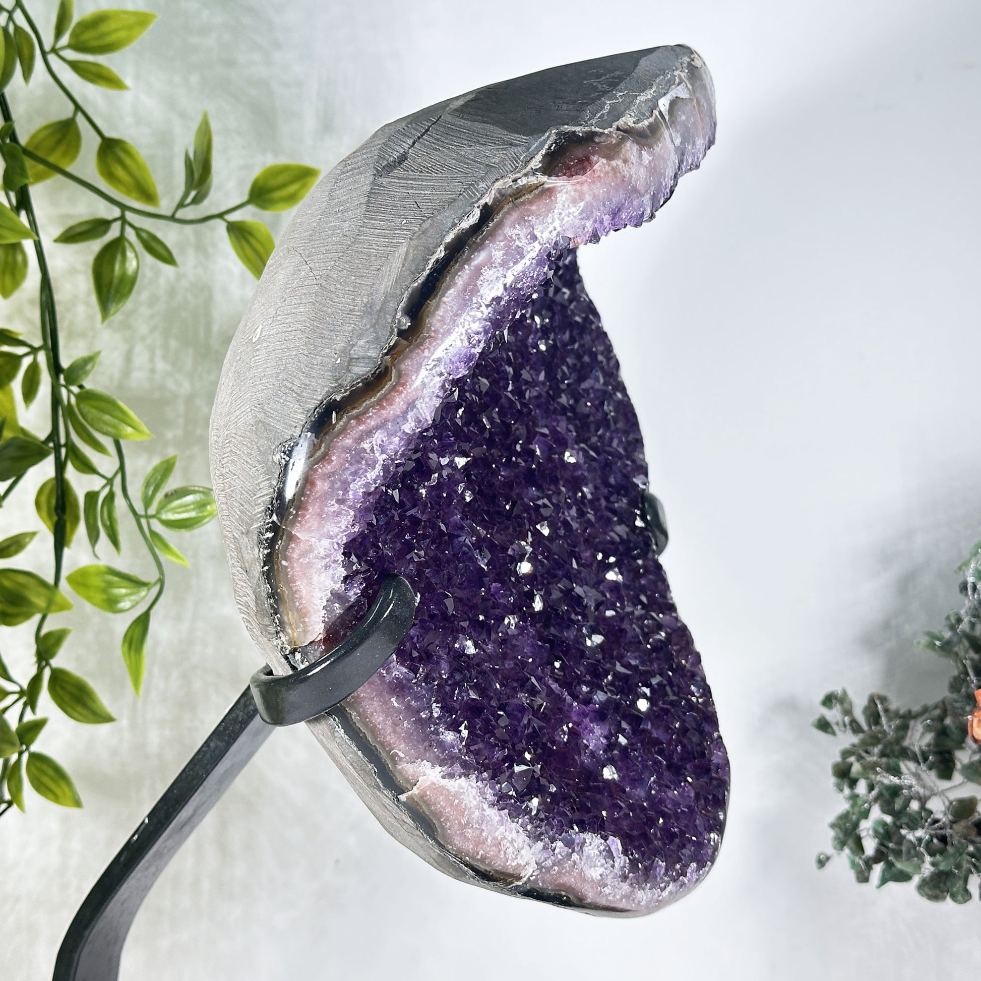 Amethyst Crystal Geode - Gem Avenue Retail