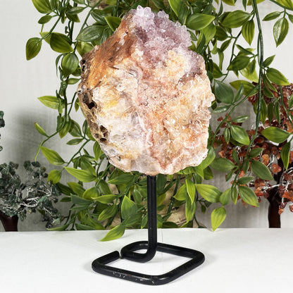 Natural Pink Amethyst Crystal Geode - Gem Avenue Retail