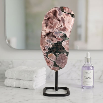 Natural Pink Amethyst Geode Crystal Specimen 11" Display Piece - RGD971