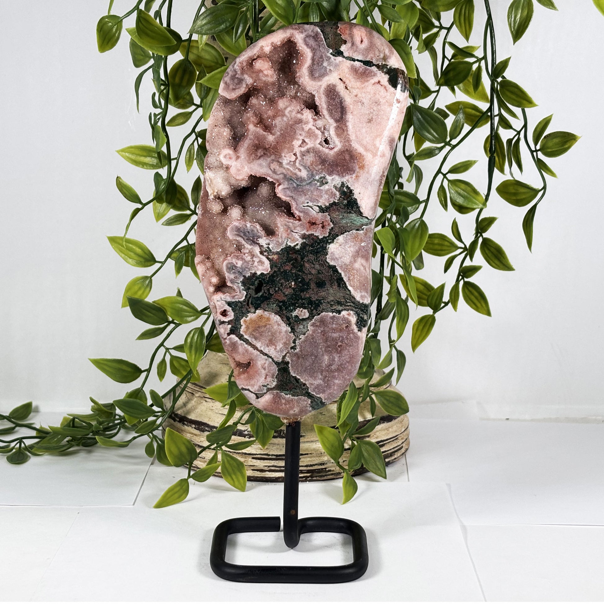 Pink Amethyst Crystal Gemstone Geode - Gem Avenue Retail