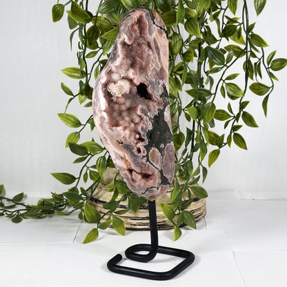 Pink Amethyst Crystal Gemstone Geode - Gem Avenue Retail