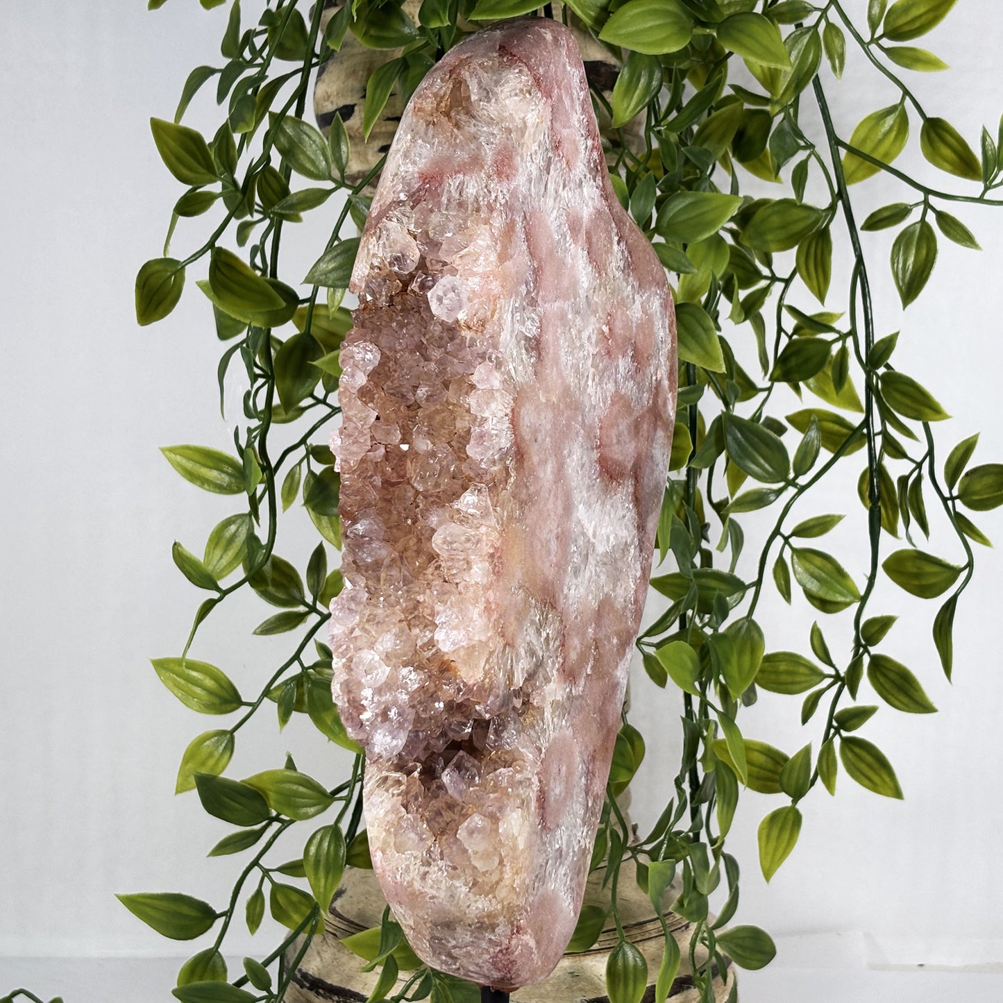 Natural Pink Amethyst Crystal Geode - Gem Avenue Retail