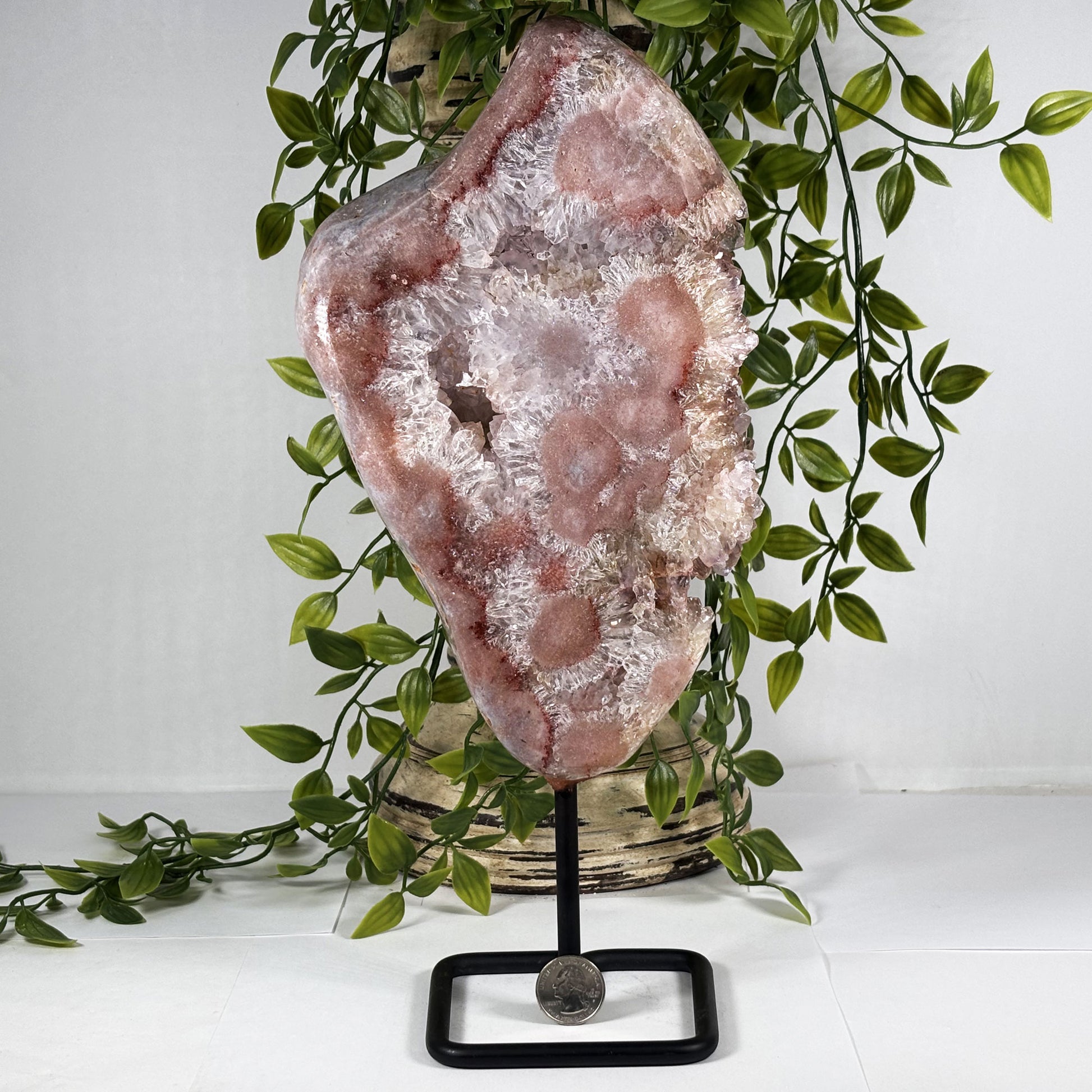 Natural Pink Amethyst Crystal Geode - Gem Avenue Retail