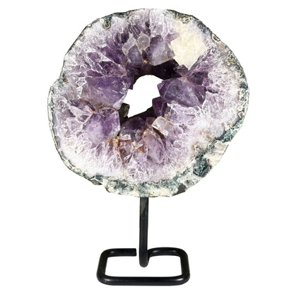 Natural Purple Amethyst Crystal Geode - Gem Avenue Retail