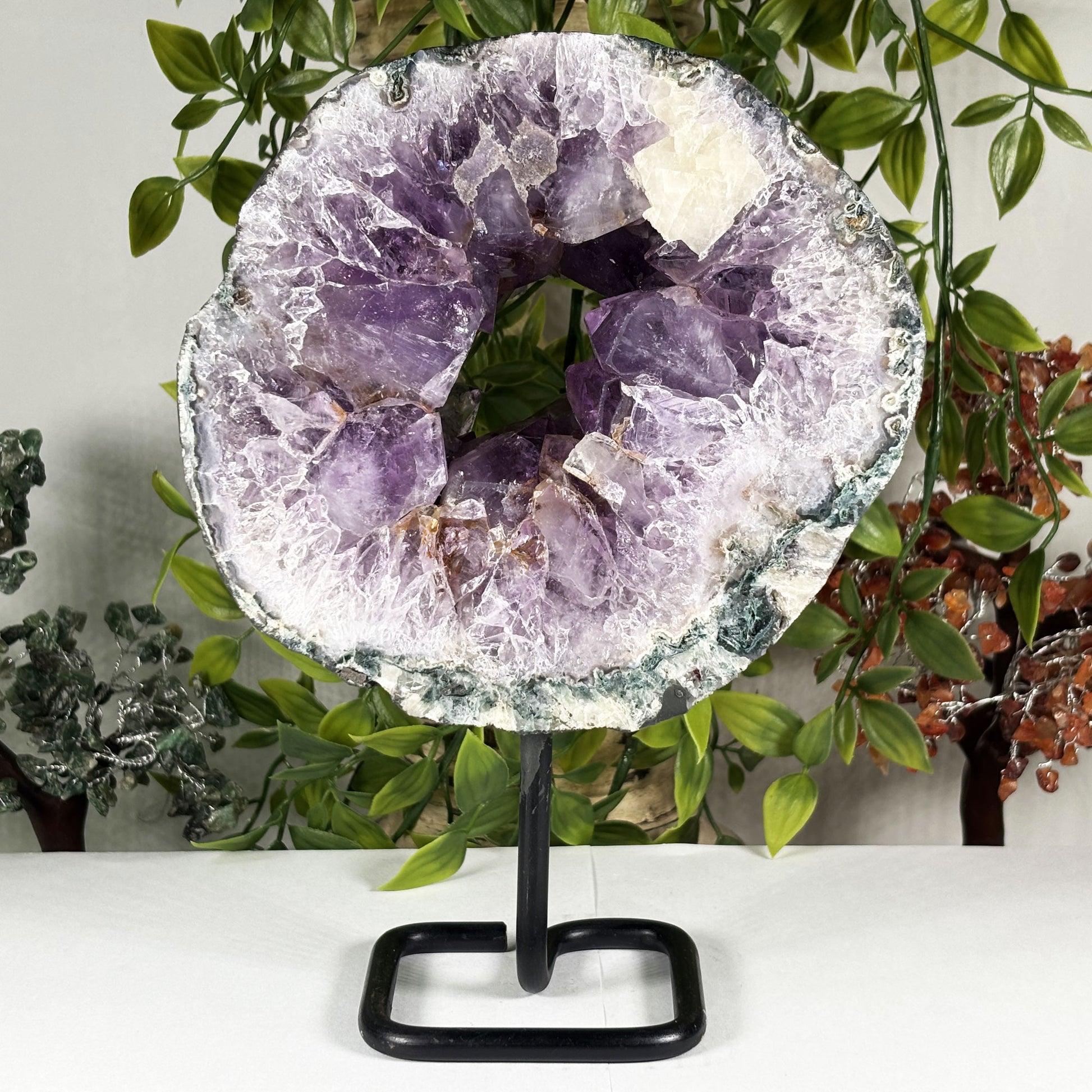 Natural Purple Amethyst Crystal Geode - Gem Avenue Retail