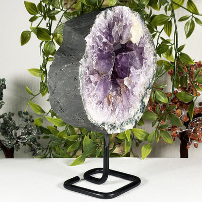Natural Purple Amethyst Crystal Geode - Gem Avenue Retail