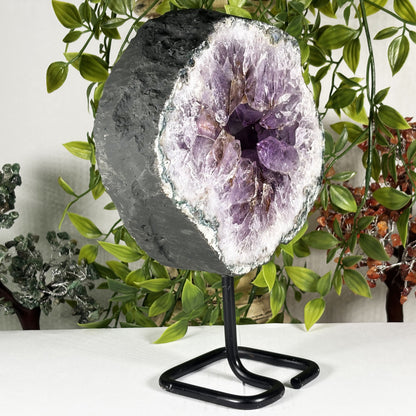 Natural Purple Amethyst Crystal Geode - Gem Avenue Retail