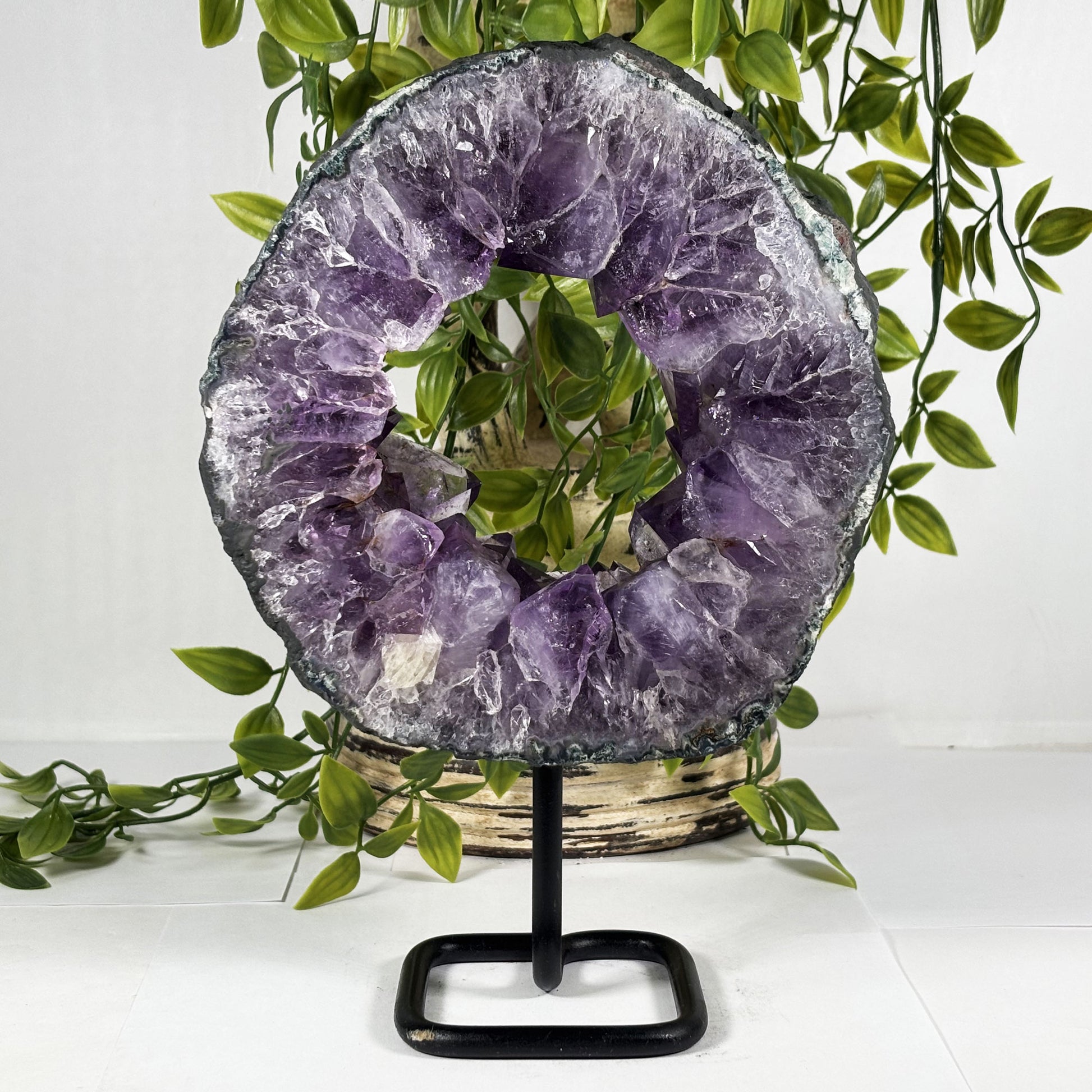 Natural Amethyst Crystal Geode - Gem Avenue Retail