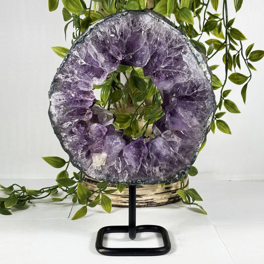 Natural Amethyst Crystal Geode - Gem Avenue Retail