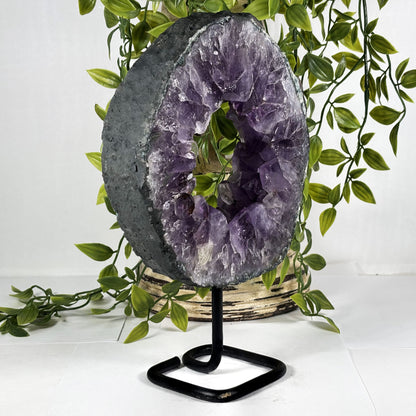 Natural Amethyst Crystal Geode - Gem Avenue Retail