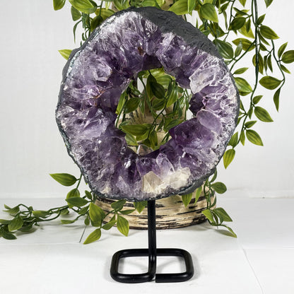 Natural Amethyst Crystal Geode - Gem Avenue Retail