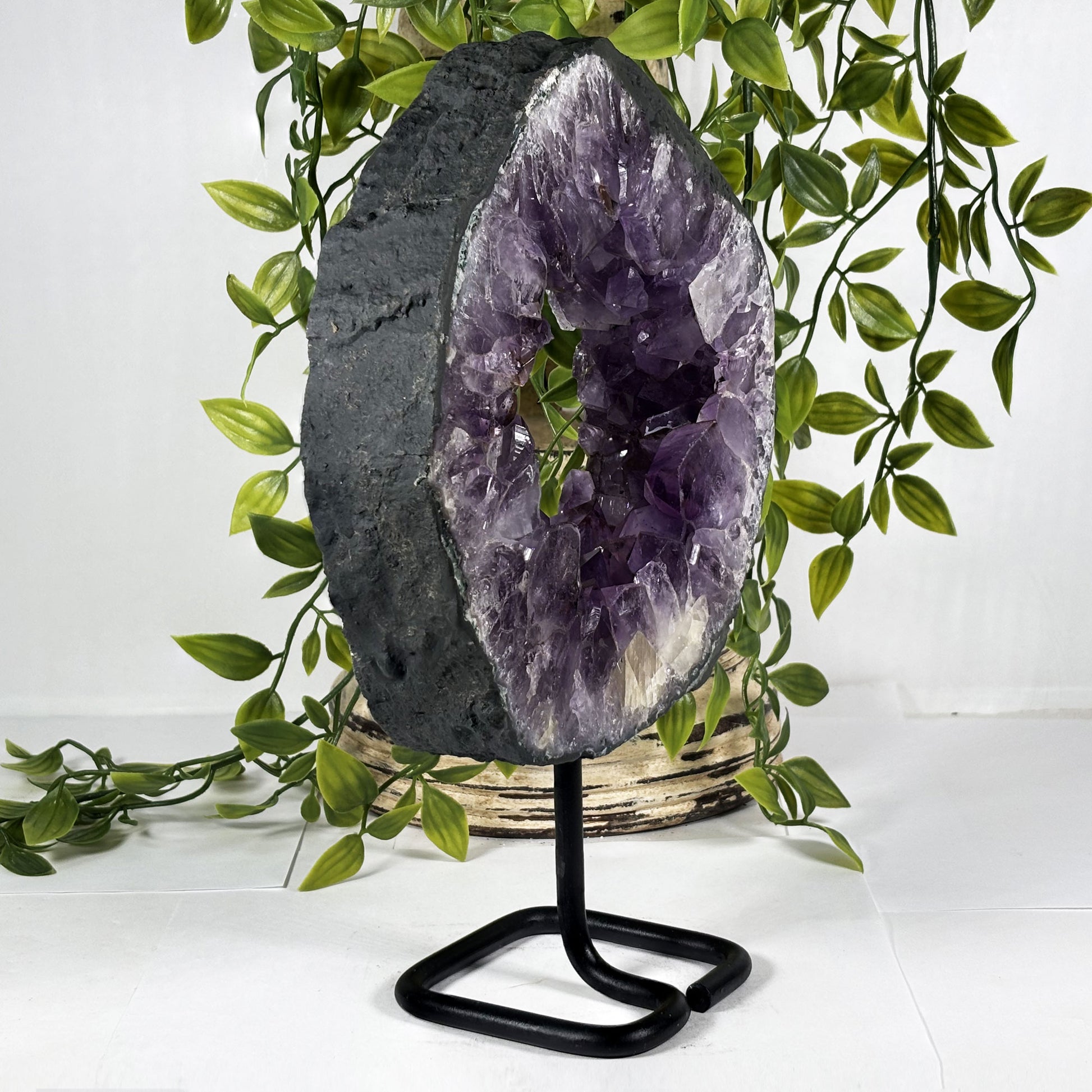 Natural Amethyst Crystal Geode - Gem Avenue Retail