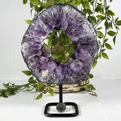 Natural Amethyst Crystal Geode - Gem Avenue Retail