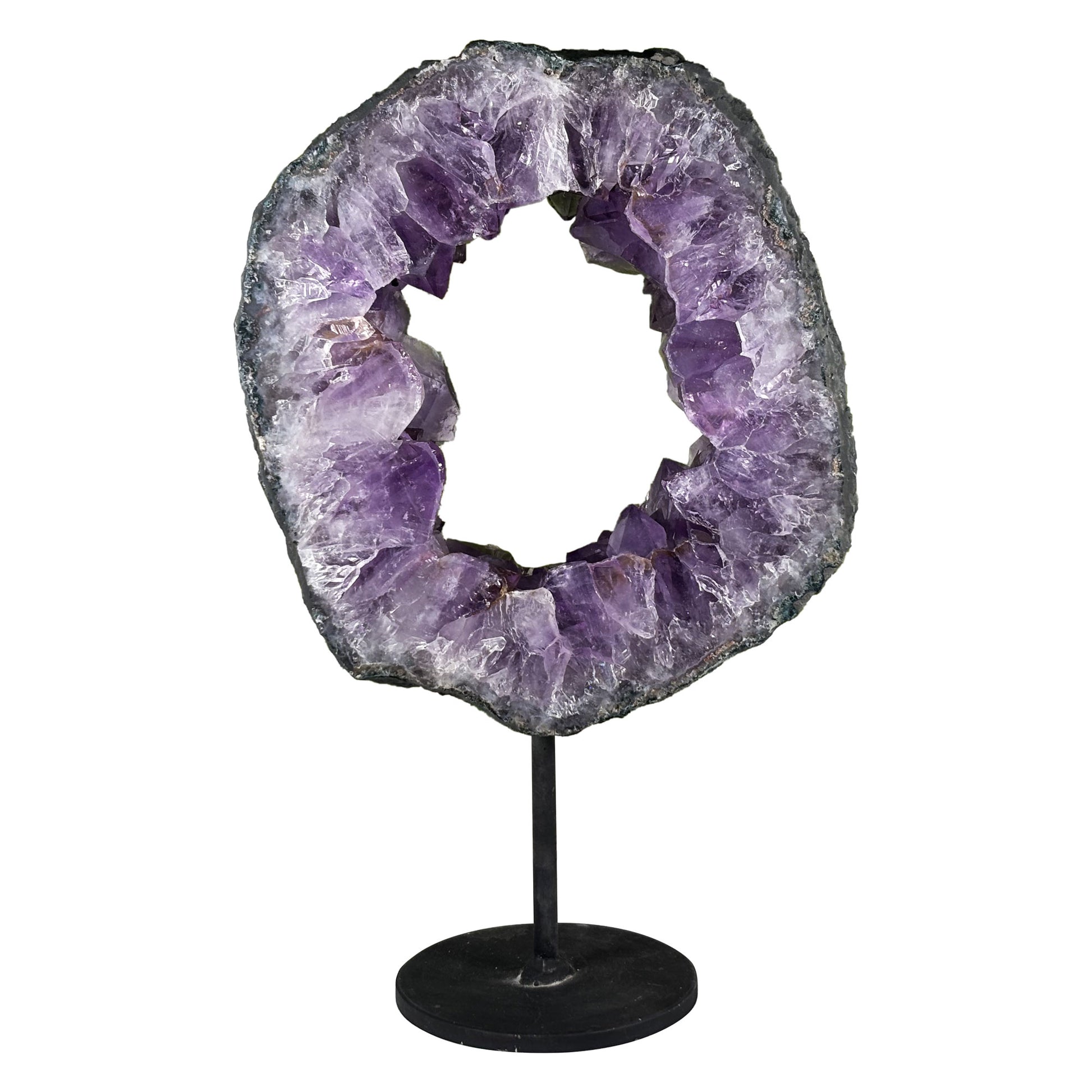 Natural Amethyst Crystal Geode - Gem Avenue Retail
