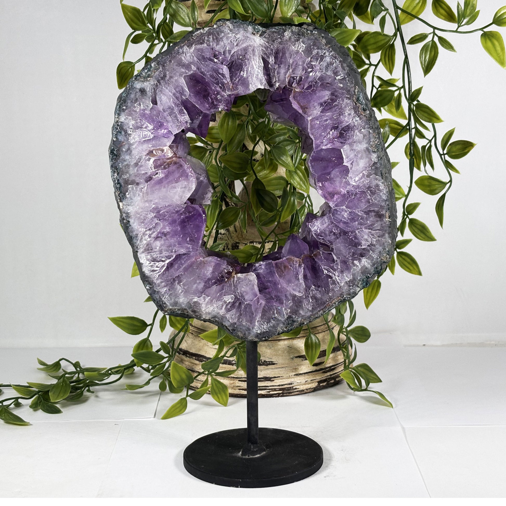 Natural Amethyst Crystal Geode - Gem Avenue Retail