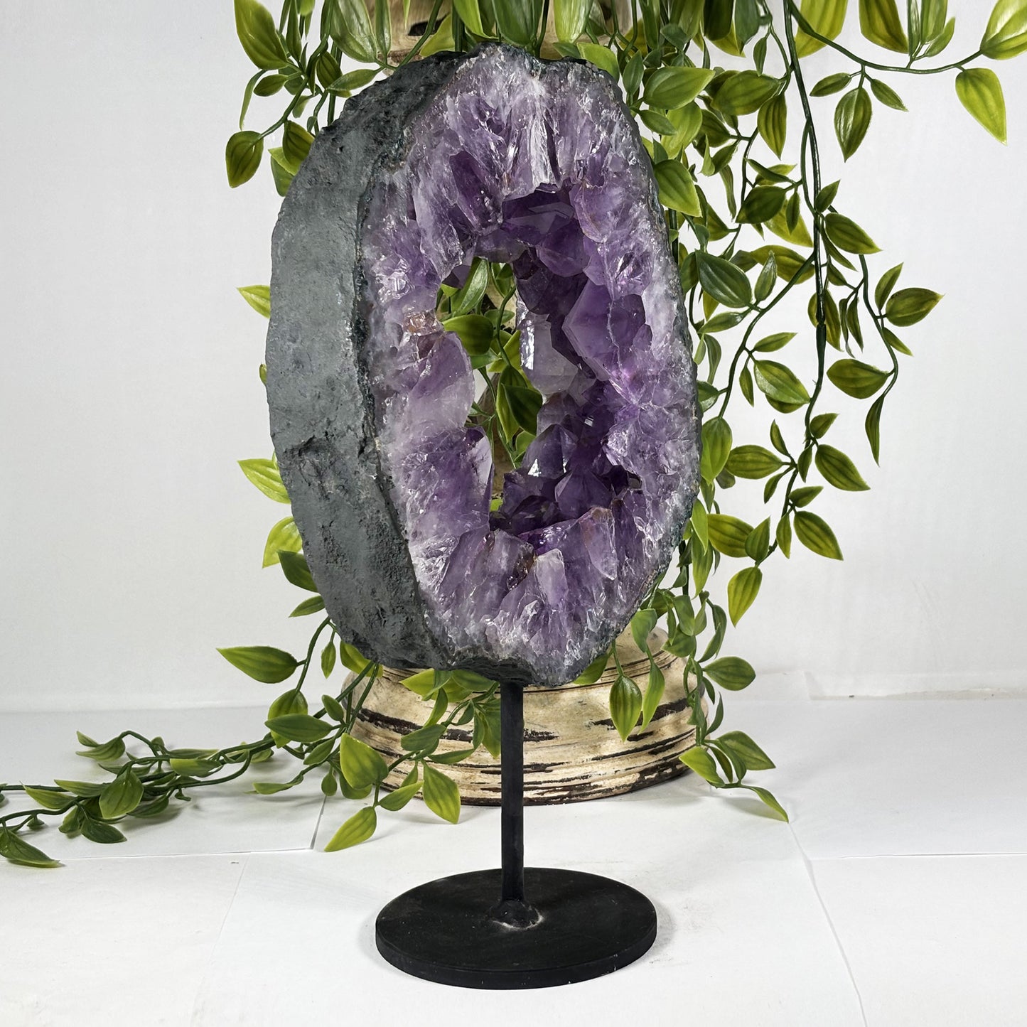 Natural Amethyst Crystal Geode - Gem Avenue Retail

